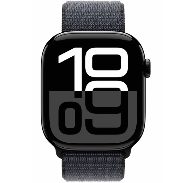 שעון חכם אפל Apple Watch Series 10 GPS 46mm Jet Black Aluminium Case with Ink Sport Loop
