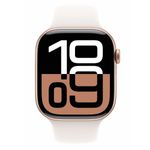 שעון חכם אפל Apple Watch Series 10 GPS 46mm Rose Gold Aluminium Case with Light Blush Sport Band M/L