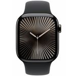 שעון חכם אפל Apple Watch Series 10 GPS + Cellular 42mm Slate Titanium Case with Black Sport Band S/M