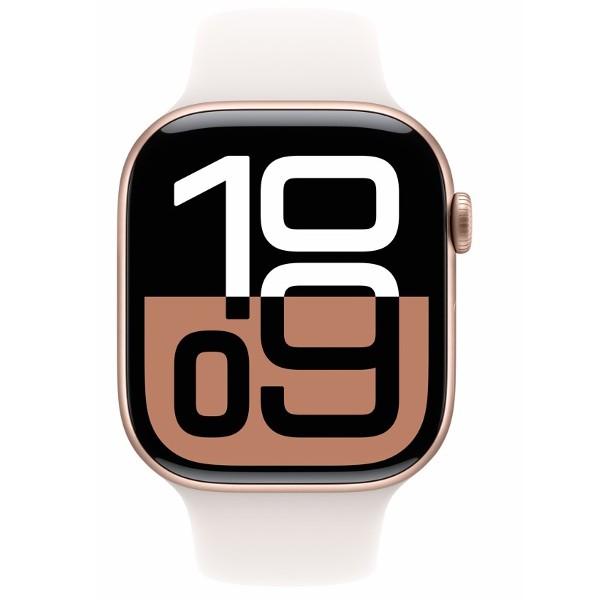שעון חכם אפל Apple Watch Series 10 GPS + Cellular 46mm Rose Gold Aluminium Case with Light Blush Sport Band M/L