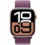 שעון חכם אפל Apple Watch Series 10 GPS + Cellular 46mm Rose Gold Aluminium Case with Plum Sport Loop