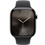 שעון חכם אפל Apple Watch Series 10 GPS + Cellular 46mm Slate Titanium Case with Black Sport Band S/M
