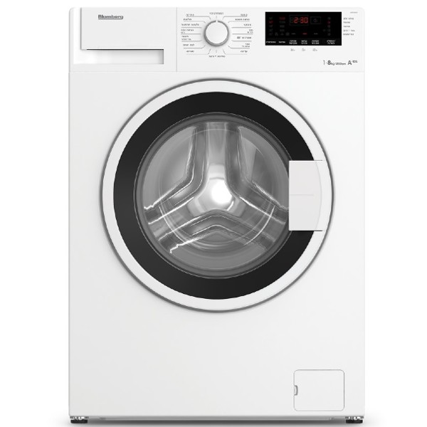 מכונת כביסה 8 ק&quot;ג דגם BLOMBERG LWF8107W בלומברג לבן