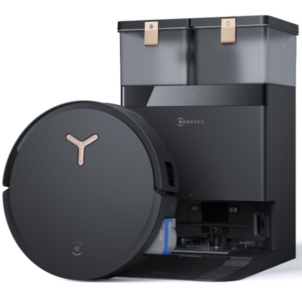 שואב רובוטי שוטף עם תחנת עגינה DEEBOT X8 PRO OMNI אקווקס ECOVACS שחור