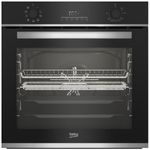 תנור בנוי 72 ליטר עם AirFry דגם Beko BBIM13303X בקו שחור עם נירוסטה