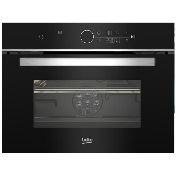 תנור משולב מיקרוגל 48 ליטר דגם BEKO BBCW13400X בקו שחור ונירוסטה