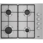 כיריים גז 4 להבות 60 ס"מ דגם Beko HIGG64124SX בקו נירוסטה