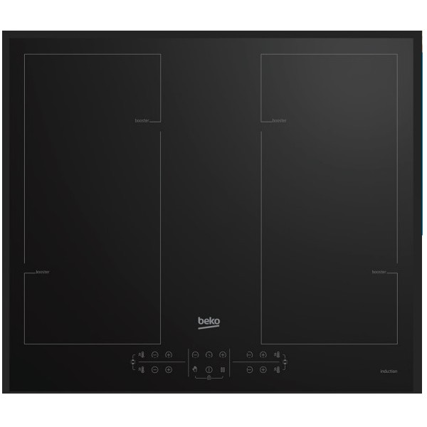 כיריים אינדוקציה 60 ס&quot;מ דגם Beko HII64205F2MT בקו שחור