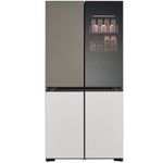 מקרר 4 דלתות 617 ליטר mood up דגם LG R-4D760MDUP דלתות זכוכית המחליפות צבעים