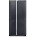מקרר 4 דלתות 611 ליטר מקפיא תחתון דגם SJ-FERN87V-SL שארפ Sharp נירוסטה מושחרת
