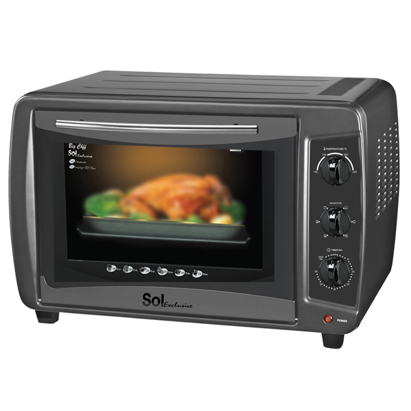 טוסטר אובן 40 ליטר דגם SL-40L סול SOL שחור פחם