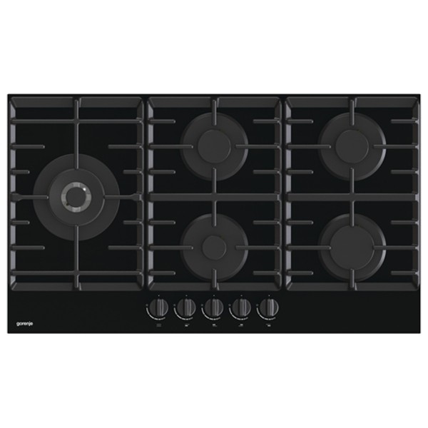 כיריים גז  5 להבות 90 ס&quot;מ Gorenje HY-GCW951B גורניה שחור