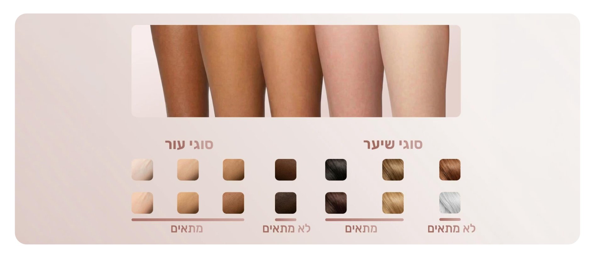 סוגי שיער-סוגי עור