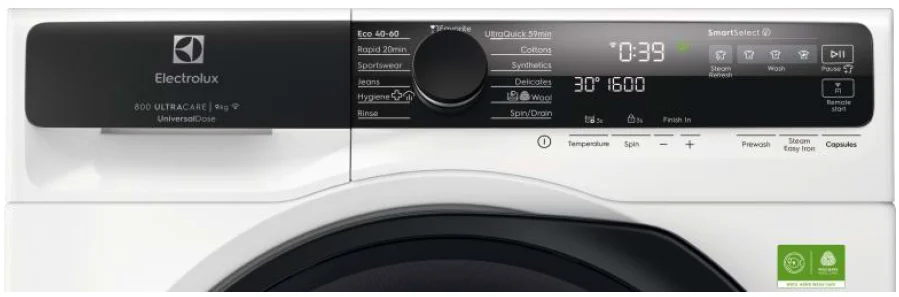 מכונת כביסה 9 ק"ג דגם ELECTROLUX EF85947VM אלקטרולוקס