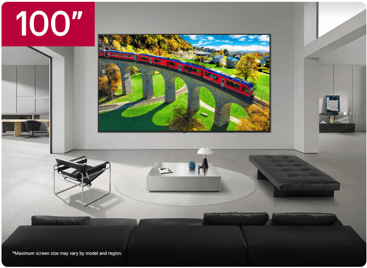 טלוויזיה חכמה "100 Micro RGB evo AI 4K דגם LG 100MRGB95B6