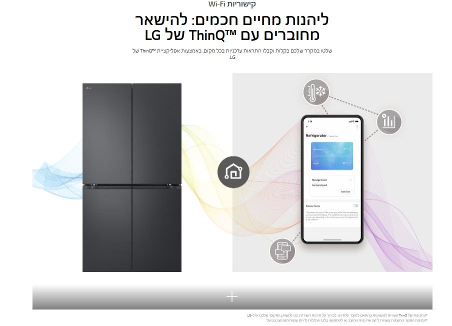 ליהנות מחיים חכמים: להישאר מחוברים עם ™ThinQ של LG