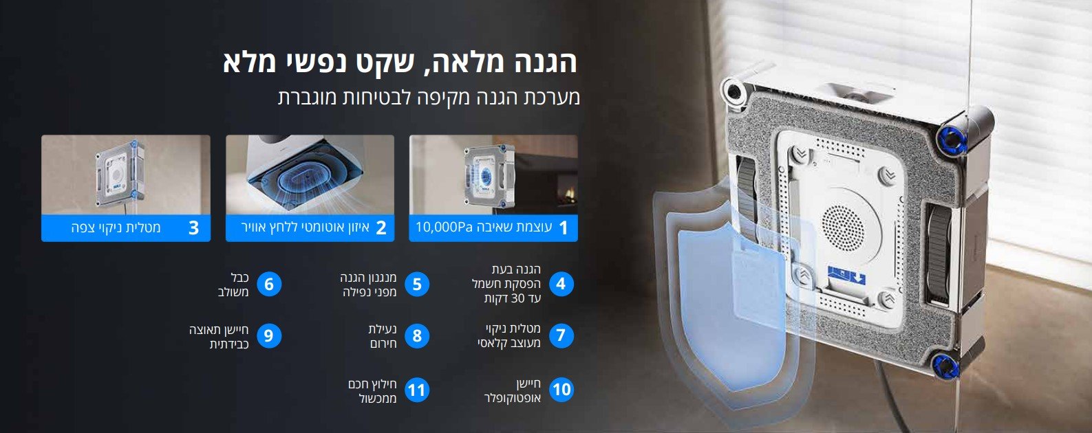הגנה מלאה, שקט נפשי מלא מערכת הגנה מקיפה לבטיחות מוגברת