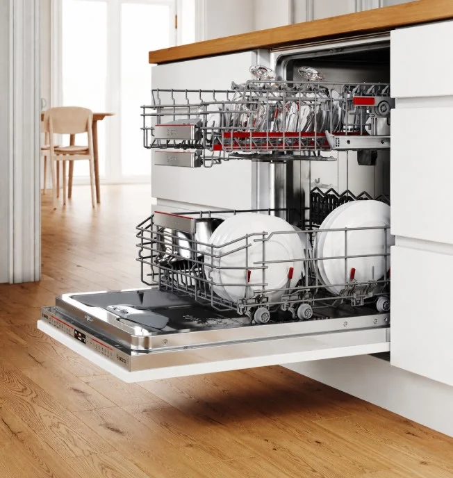 מדיח כלים רחב 60 ס"מ דגם BOSCH SMS4HKW08E בוש לבן