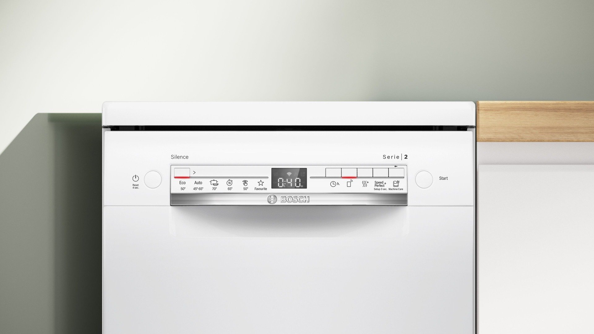 מדיח כלים צר 45 ס"מ דגם BOSCH SPS2HKW55E בוש לבן